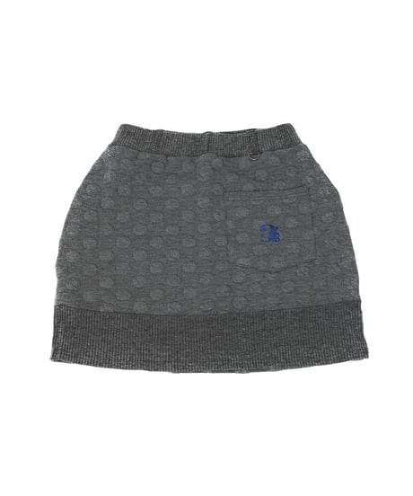 【ANTIQUAGOLF×STCH】dot mini skirt-gray