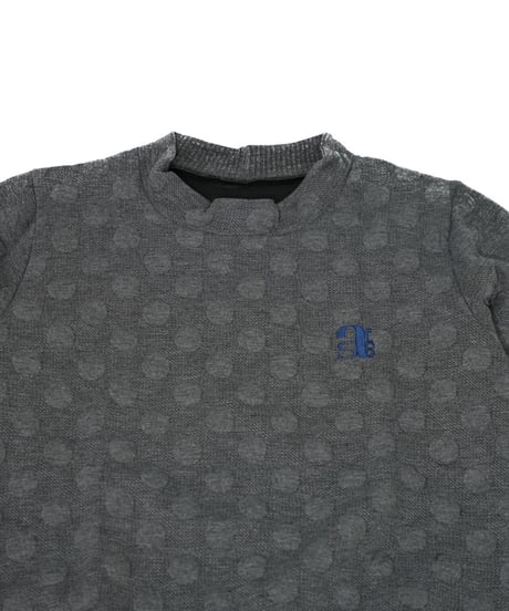 【ANTIQUAGOLF×STCH】dot layered tops-gray
