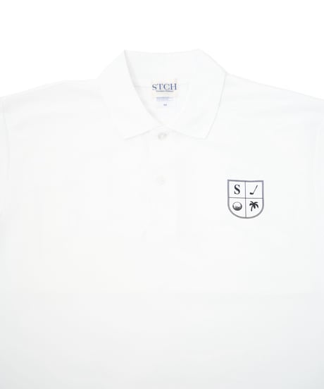STCH ORIGINAL【STCH LOGO POLO-white】