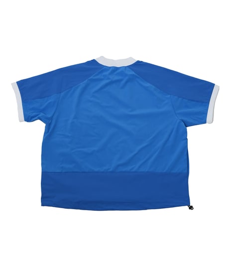 【ANTIQUAGOLF×STCH】UNISEX（ユニセックス）ribbed coler tops-blue