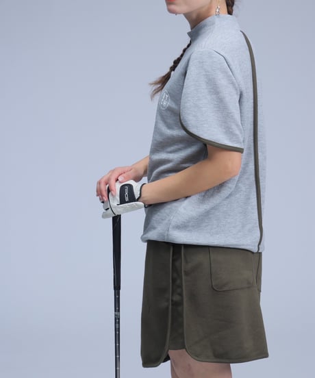 【 ANTIQUAGOLF×STCH 】petal sleeve tops-gray