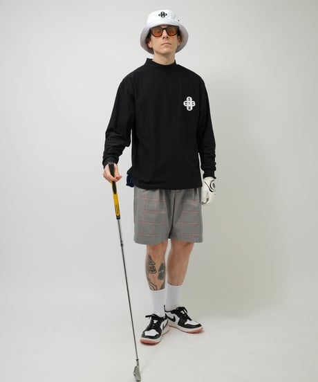 STCH ORIGINAL【 Clover logo mock neck-black 】