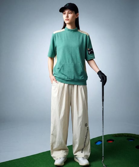 【ANTIQUA GOLF×STCH】Mock Neck Tops-green