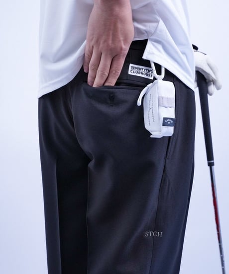 STCH【Twotuck wide pants-black】