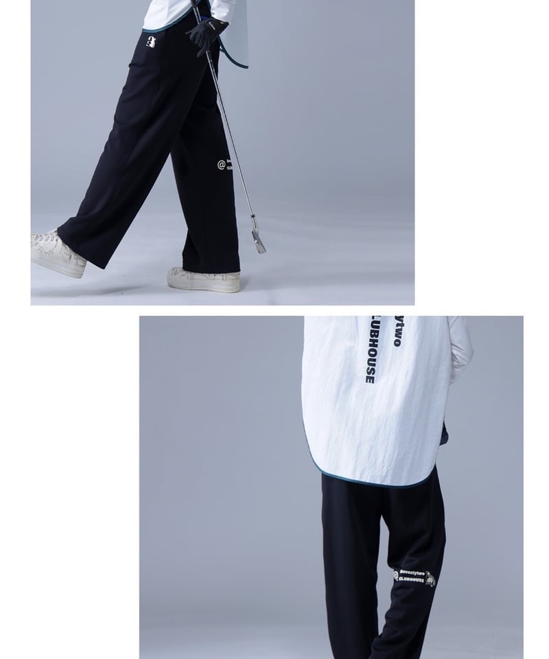 ANTIQUAGOLF×STCH】zip pocket pants-black | 【公式】