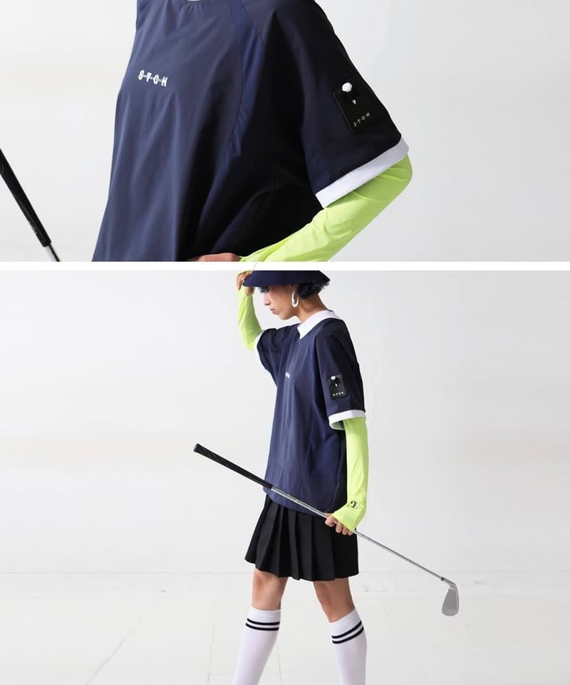 新品タグ付き【ANTIQUAGOLF×STCH】UNISEX（ユニセックス） ANTIQUAGOLF×STCH】UNISEX（ユニセックス）ribbed coler to