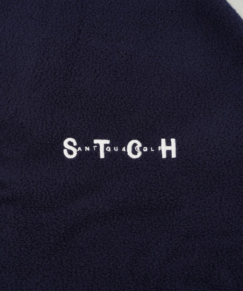 【ANTIQUAGOLF×STCH】check logo pullover ANTIQUAGOLF×STCH】Color Block Fleece Pullover-n