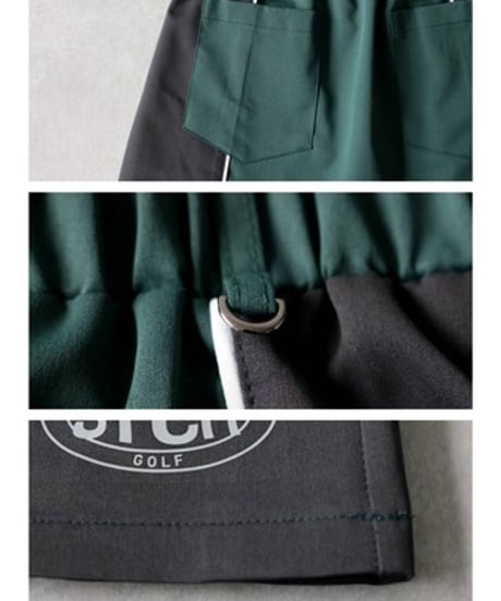 【ANTIQUAGOLF×STCH】Colorblock Half Skirt-green