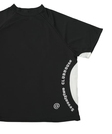 【ANTIQUAGOLF×STCH】UNISEX(ユニセックス)mesh switching tops-black
