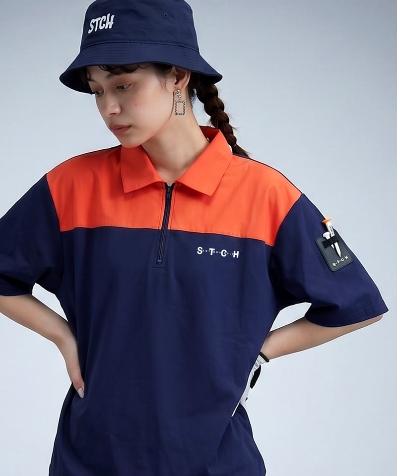 ANTIQUA GOLF×STCH】Colored Tech Tops-navy | 【公式