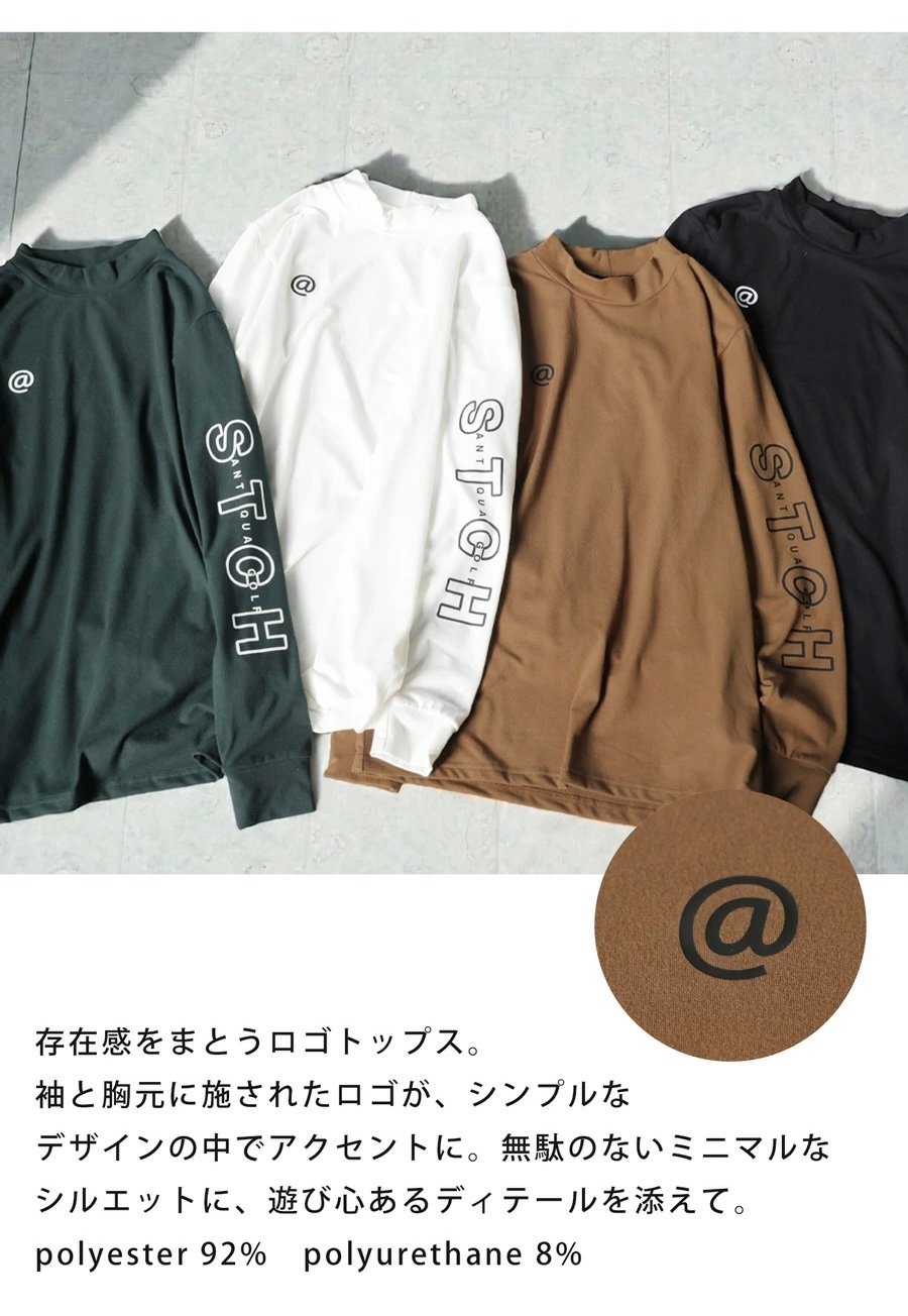 STCH モックネック サイズ:M SEVENTYTWO CLUBHOUSE ANTIQUA GOLF×STCH】UNISEX（ユニセックス） ロゴ モックネックT-wh