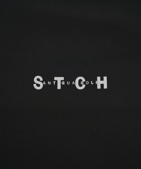 【ANTIQUAGOLF×STCH】UNISEX(ユニセックス)colored tech halfsleeve-black