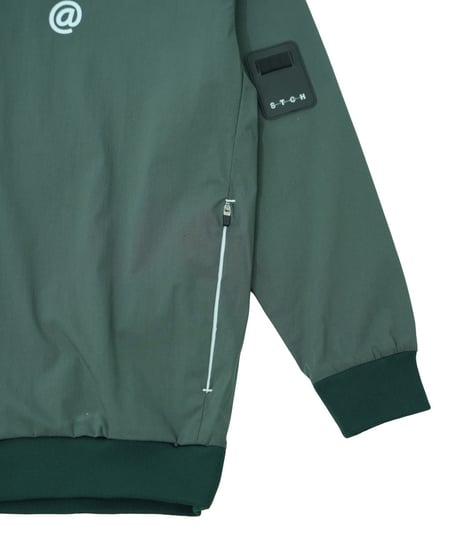 【ANTIQUAGOLF×STCH】v-neck logo tops-green