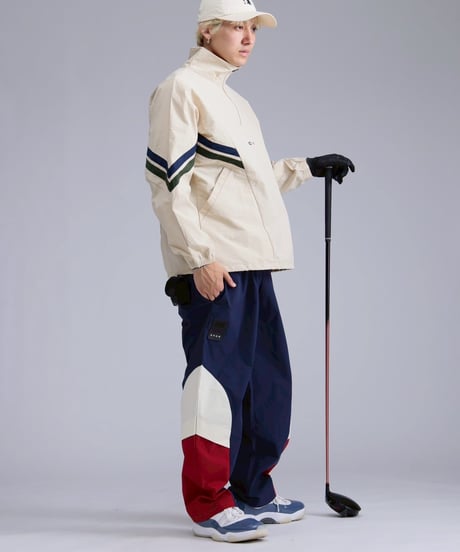 【ANTIQUAGOLF×STCH】Color block pants-navy