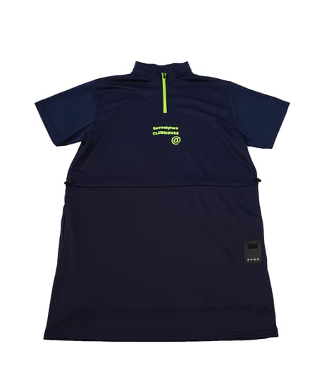 【 ANTIQUAGOLF×STCH 】mesh drost onepiece-navy