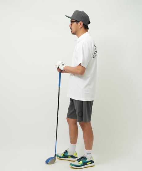 STCH ORIGINAL【STCH LOGO POLO-white】