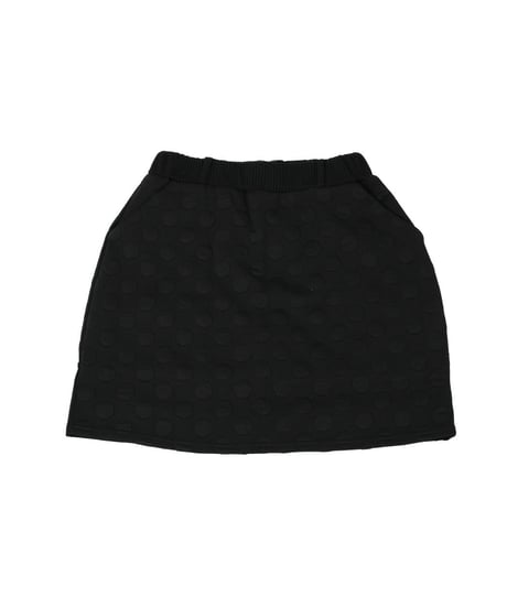 【ANTIQUAGOLF×STCH】dot mini skirt-black
