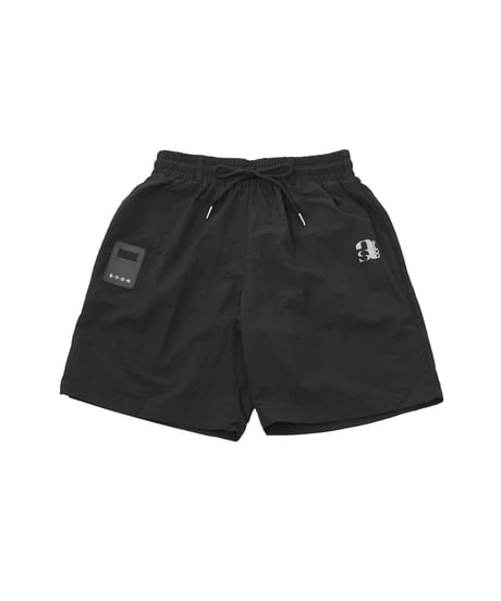 【ANTIQUAGOLF×STCH】UNISEX(ユニセックス)tech nylon shorts-black