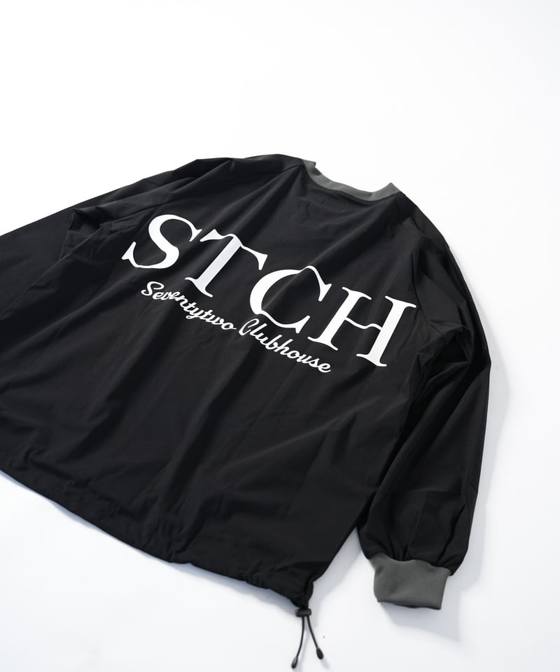 Seventytwo Clubhouse　melple×STCHセットアップ melple×STCH 【Tomcat V-neck pullover black（トムキャッ