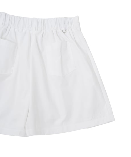 【ANTIQUAGOLF×STCH】LADIES（レディース）A-line half pants white