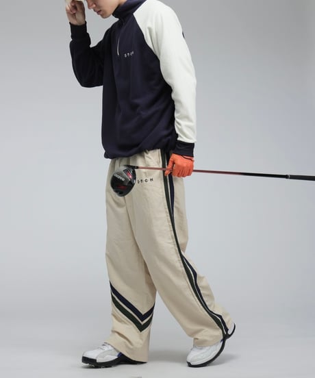 【ANTIQUAGOLF×STCH】UNISEX（ユニセックス） Asymmetric Line Pants-beige