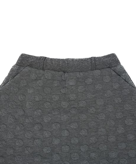 【ANTIQUAGOLF×STCH】dot mini skirt-gray