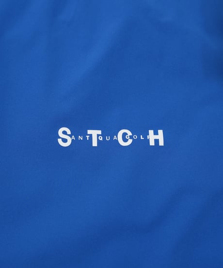 【ANTIQUAGOLF×STCH】UNISEX（ユニセックス）ribbed coler tops-blue