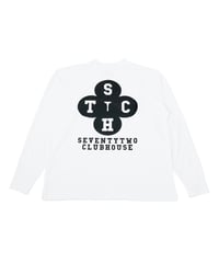 STCH ORIGINAL【 Clover logo mock neck-white 】