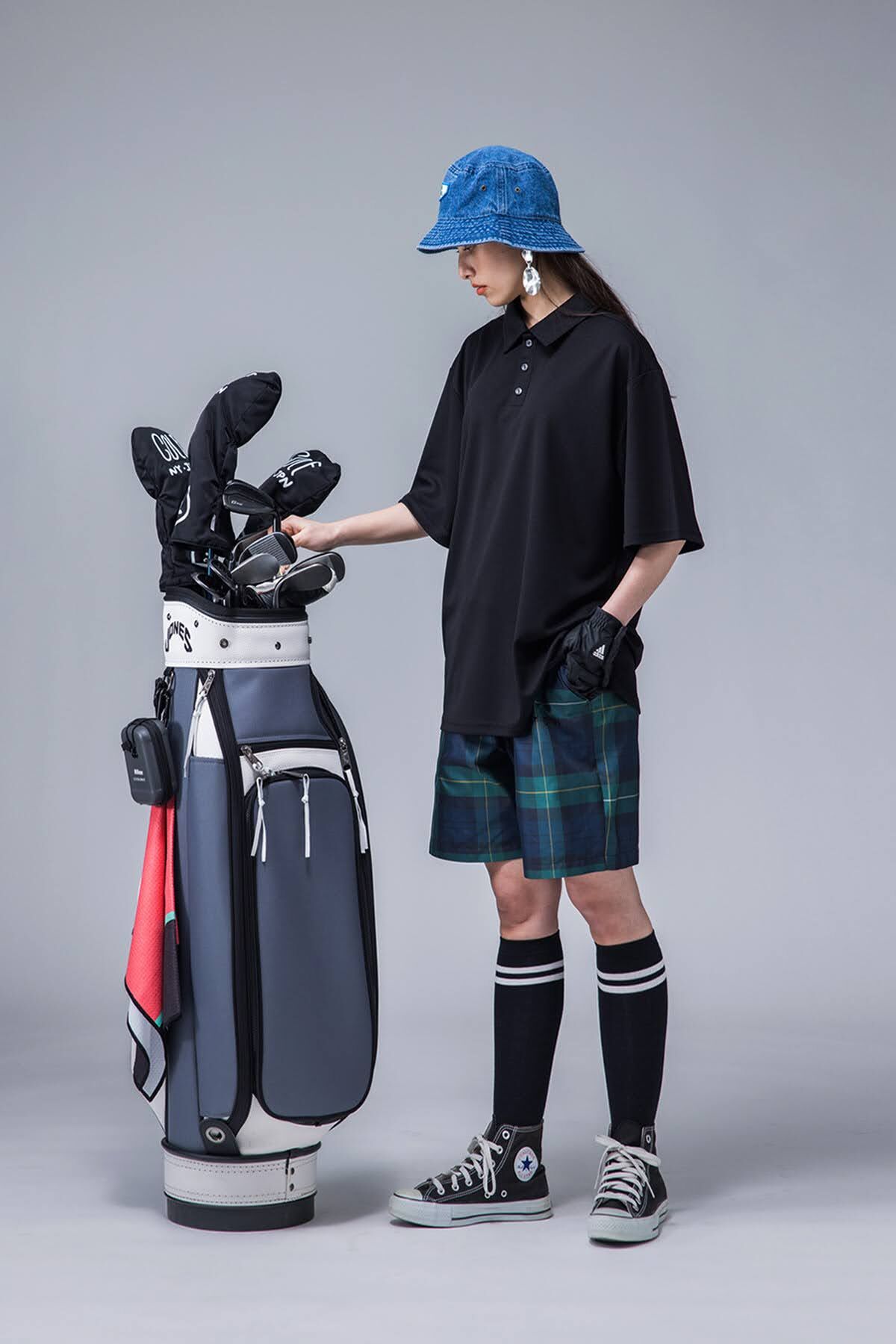 ANTIQUAGOLF×STCH】UNISEX（ユニセックス）check half pant