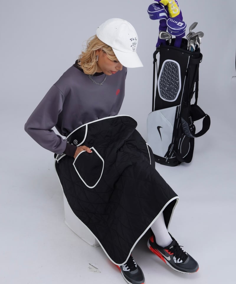 ANTIQUAGOLF×STCH】UNISEX（ユニセックス） QUILTED LAP BL