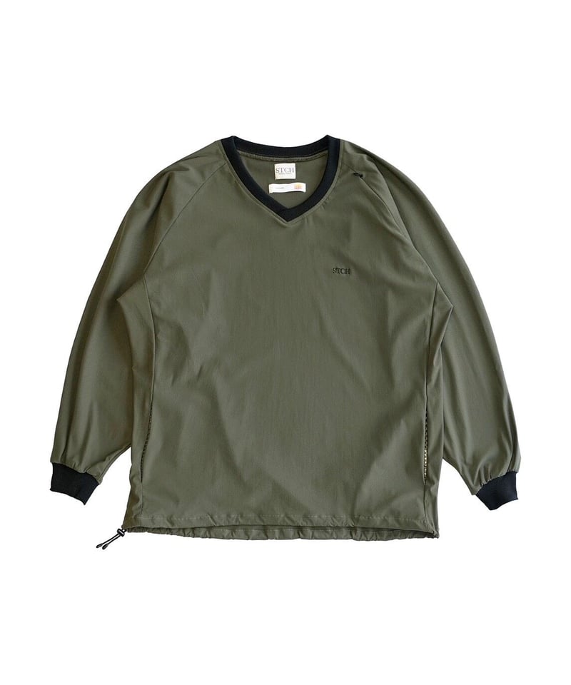 melple×STCH 【Tomcat V-neck pullover olive（トムキャッ