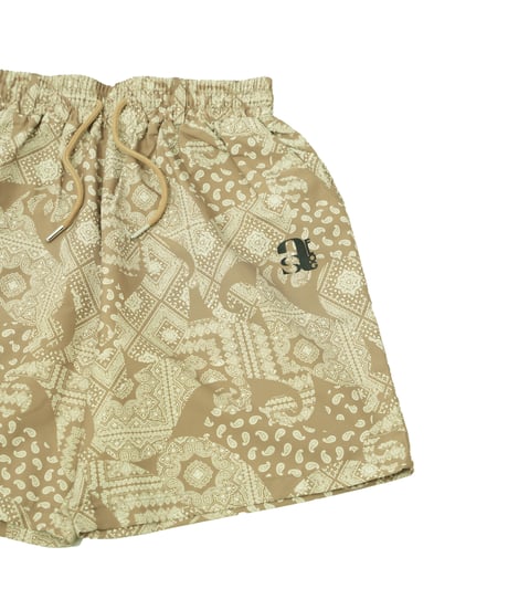 【 ANTIQUAGOLF×STCH 】paisley half pants-beige