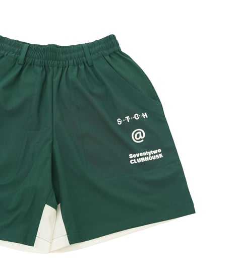 【ANTIQUAGOLF×STCH】UNISEX(ユニセックス)logo halfpants-green