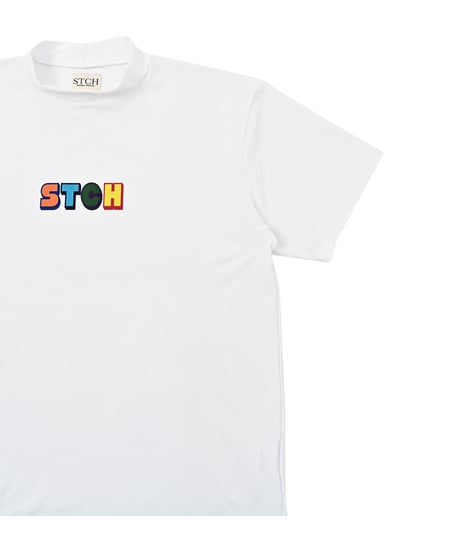 STCH ORIGINAL 【mock neck  color block STCH-white】
