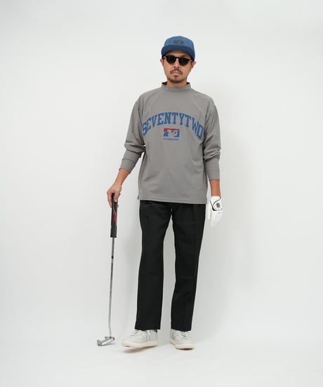 STCH ORIGINAL【mock neck golf man L/S-gray】