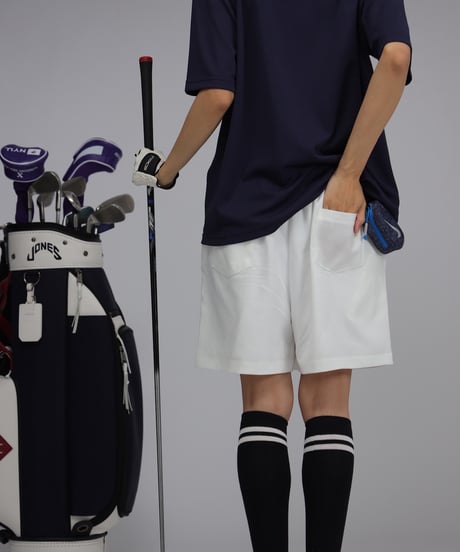 【 ANTIQUAGOLF×STCH 】Pleated Skirt-white