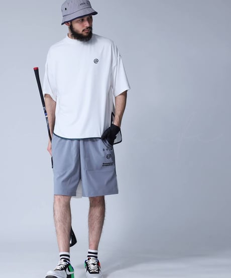 【ANTIQUAGOLF×STCH】UNISEX(ユニセックス)logo halfpants-gray