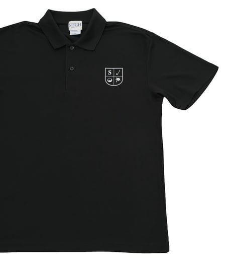STCH ORIGINAL【STCH LOGO POLO-black】