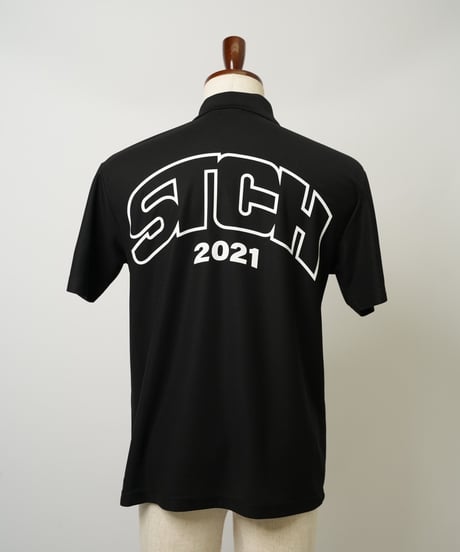 STCH ORIGINAL【STCH LOGO POLO-black】