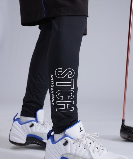 【ANTIQUAGOLF×STCH】Logo leggings-black