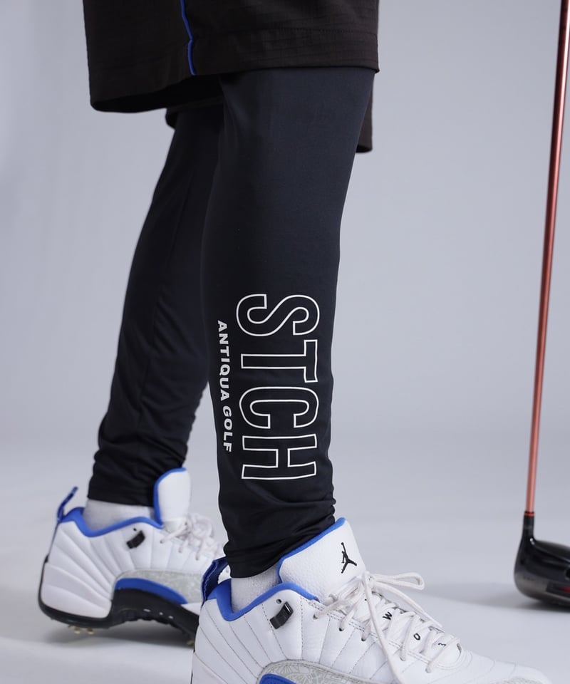 ANTIQUAGOLF×STCH】Logo leggings-black | 【公式】STC