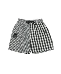 【ANTIQUAGOLF×STCH】UNISEX(ユニセックス)check half pants-black
