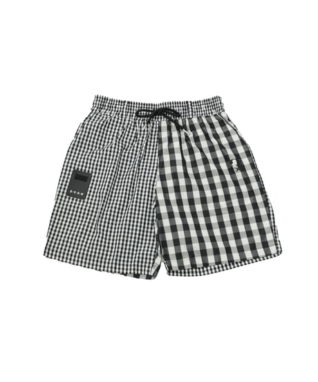 【ANTIQUAGOLF×STCH】UNISEX(ユニセックス)check half pants-black