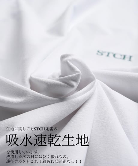 STCH ORIGINAL 【STCH LOGO mock neck-white】