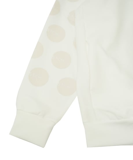 【ANTIQUAGOLF×STCH】UNISEX（ユニセックス）dot design tops-white