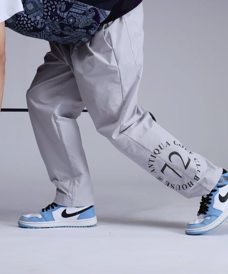 【 ANTIQUAGOLF×STCH 】color combination pants-lightgray