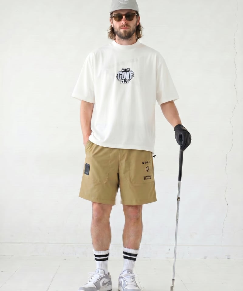 STCH ORIGINAL 【mock neck STCH GOLF CLUB-white】