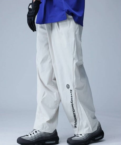 【ANTIQUAGOLF×STCH】UNISEX（ユニセックス）logo pants-white