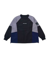 【ANTIQUAGOLF×STCH】Color Block Pullover-black