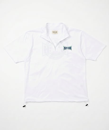 STCH ORIGINAL 【mock neck STCH FAIRWAYS & GREENS-white】